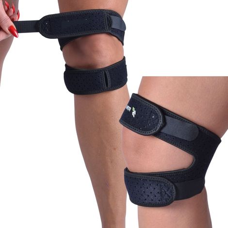 Stabilizzatore per la rotula, tutore sagomato per il ginocchio che sostiene la rotula (1/5)