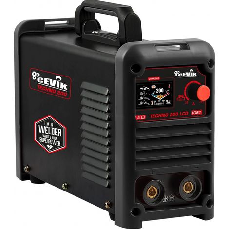 Soldador inverter CEVIK PRO 200A con pantalla LCD (1/3)