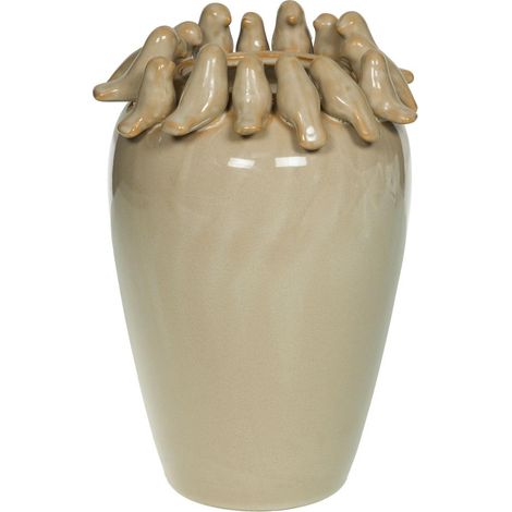 Amadeus - Vase Nid d'oiseaux beige H32 cm (1/2)