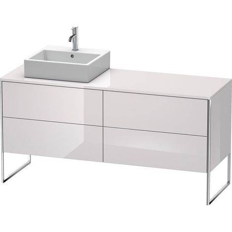 Meuble sous-vasque XSQUARE 778x1600x548m avec éclairage li blanc lilas brillant