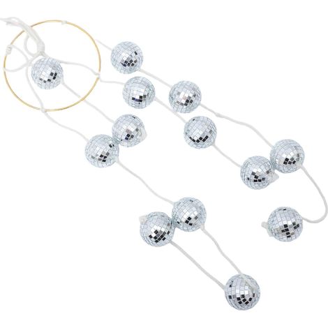 Boule Disco Suspendue Décorative Carillon Éolien pour Jardin Balcon ou Porche Décoration Boule à Facettes (1/5)