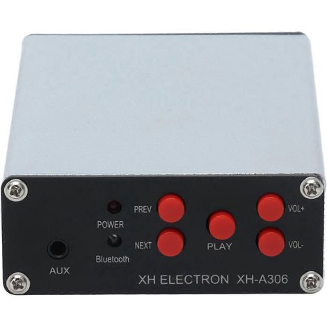 Amplificateur numérique Bluetooth 5.0 Mini TPA3116D2 stéréo 2 canaux CC 12–24 V pour projets de bricolage (1/4)
