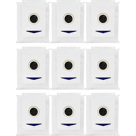 Lot de 9 sacs à poussière pour aspirateurs Ecovacs T30 Omni / T30 Pro Omni / Yeedi M12 Pro+ / M12 Ultra Plus (1/5)