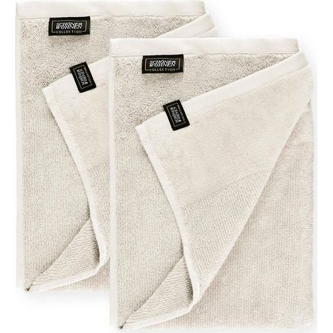 SCHÖNER WOHNEN serviette de bain SENSE - Lot de 2 70x140 cm, crème