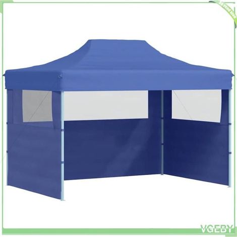 Tente de réception pliable - FAFEICY - 48890 - 3x4 m - Acier thermolaqué - 3 parois avec fenêtres (1/5)