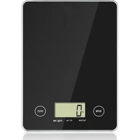 Balance de cuisine numérique avec écran LCD, balance alimentaire électrique, balance en verre-AquaForge (1/5)