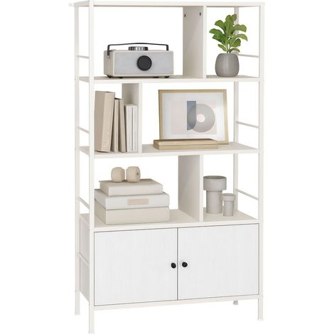 Librería con mueble de almacenaje - 3 estantes, mueble bajo (1/5)