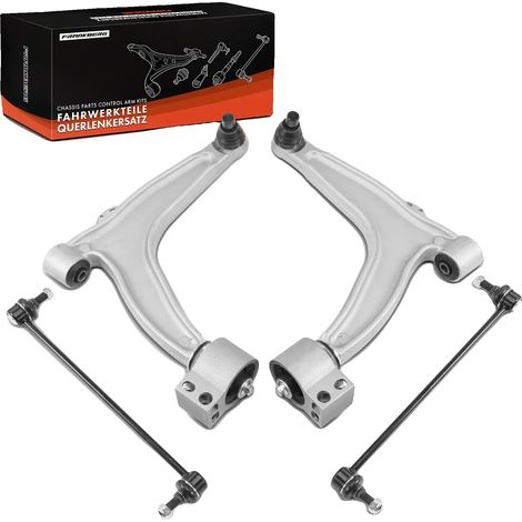 Conjunto de brazo de control, acero de alta resistencia, compatible con la posición inferior del eje delantero, apto para vehículos FIAT, apto para vehículos OPEL, juego de 4 piezas (1/5)