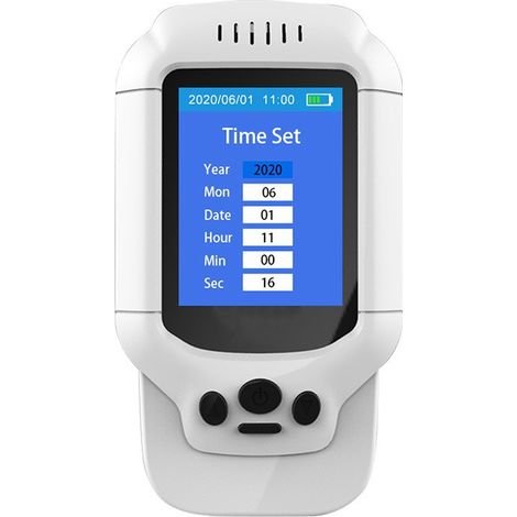 Détecteur d'ozone O3 0-50 ppm, concentration PM2.5, température, humidité, TVOC, niveau de qualité (1/4)