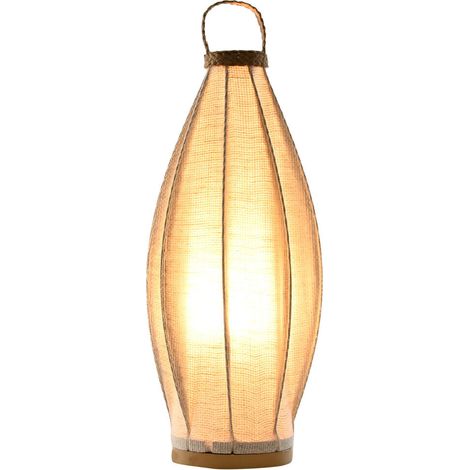 Lampara Sobremesa Lino Cuerda 25X25X60 Natural (1/5)