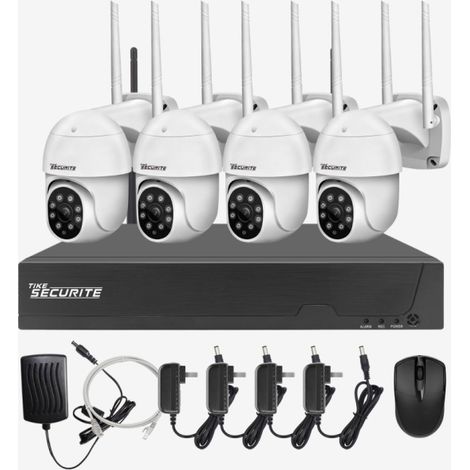 Système Vidéosurveillance WiFi 6 NVR - caméra Motorisée