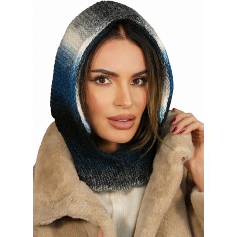 Cagoule à capuche avec boutons-pression, Cameo turquoise clair - Virginie (1/2)