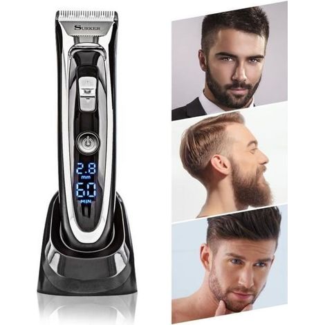 PRO-Ceramic Titanium Akku-Haarschneidemaschine mit LCD-Bildschirm (1/4)