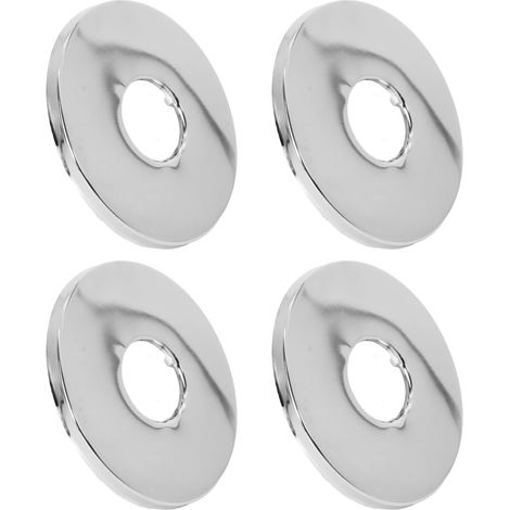 Rosace Mitigeur Douche Acier Inoxydable (3/4) Ø 27 mm x Ø 80 mm x hauteur 5 mm 4pcs, Rosace Robinet, Garniture Pour Robinet De Douche Muraux (4, 80x5mm Argent) (1/5)