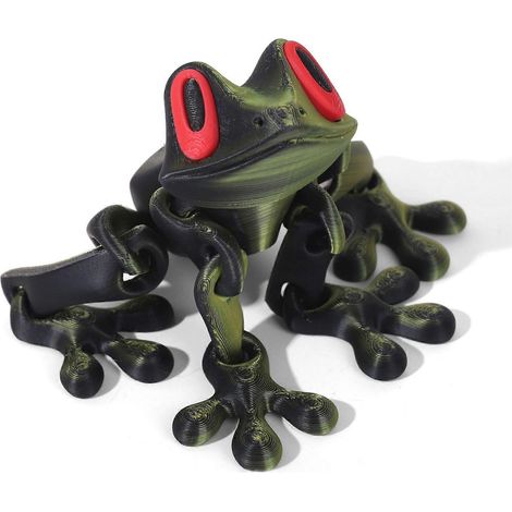 Magnetische, bewegliche Frosch-Schreibtischdekoration – Niedliche, bewegliche Frosch-Dekoration für Kinder und Erwachsene