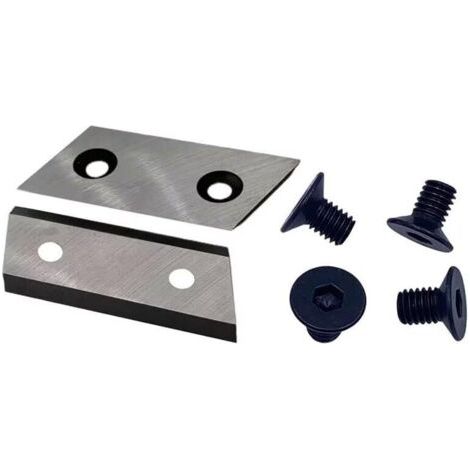 Jwn Lame pour broyeur d'arbres - Accessoires de jardin - Lame de déchiqueteuse d'arbres - Deux lames - Quatre écrous M6
