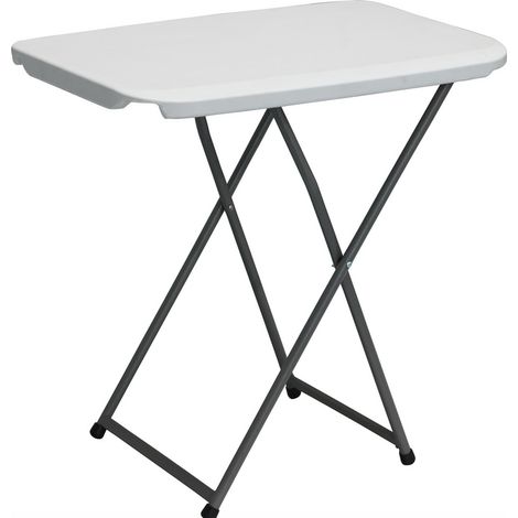 Tisch klappbar weiß 75x50x(56-73) cm (1/3)