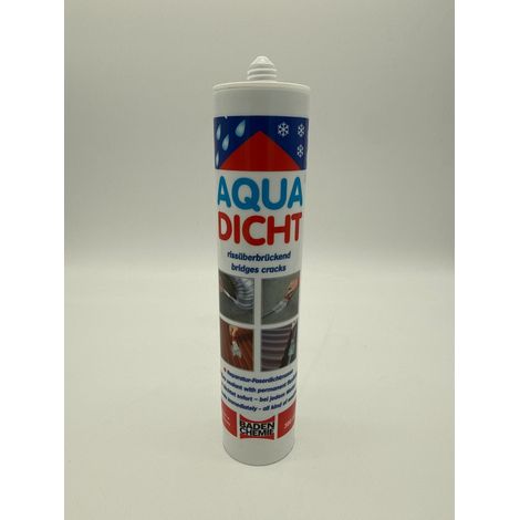 Aqua Dicht 300 ml - streichbare, elastische Reparatur Dichtmasse, Farbe Grau (1/5)