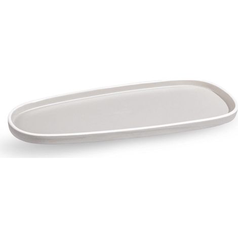 Fade Convivio vassoio rettangolare porcellana gourmet grey 25,5x9 cm