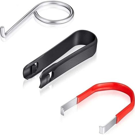 Outil Demontage pour Couvre-écrous, É crou de Roue Décapant du Couvercle du Capuchon de Boulon de Roue, Extracteur de Pincettes pour Couvre écrous, Voiture Couvre l'outil d'extraction, 3 Pièce