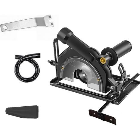 1 Support De Meuleuse Angle 45°, Base Fente 100-125 Mm, Profondeur Réglable 40 Mm, Pour Aluminium Pvc
