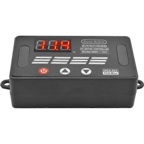 Contrôleur de vitesse pour moteur CC -331 CC 8-55 V 10 A, régulateur PWM avec affichage numérique LED (1/5)