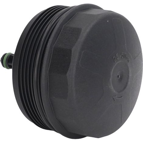 Couvercle de boîtier de filtre à huile 11427525334 Noir ABS Pièce de rechange pour BMW Série 1, 2 et 3, X6, X5 et 328i (1/5)