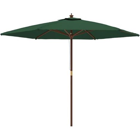 Paravent de jardin, poteau en bois vert, dimensions 299 x 240 cm (1/5)