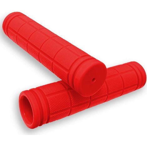 Ergonomische Fahrradgriffe aus weichem Gummi, rutschfest, 120mm, Rot (1/5)