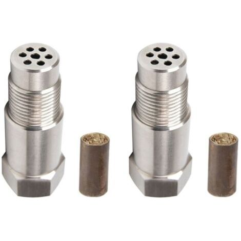 2 Stück O2-Sensor, Auto-Sauerstoffsensor Cel Fix Check Engine Light Eliminator Adapter Sauerstoff M18X1.5 INHHUB