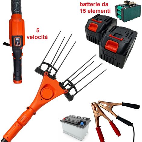 Abbacchiatore Scuotiolive Elettrico 140W con Batteria a Zaino 128V 10000mAh (1/5)