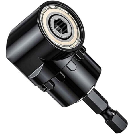 Schraubendreher-Adapterhalter 105°, rechtwinkliger Bohrer, Winkelschraubendreher, multifunktionaler Winkel-Bithalter mit 1/4 Zoll magnetischem Bithalter, Bit-Adapter zum Bohren in kleinen Räumen (1/5)