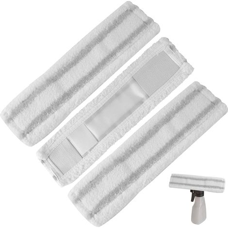 Chiffon Microfibre - Lot de 3 - Pour Nettoyeur Vitres Karcher WV1 WV50 WV75 - Nettoyage Sans Trace - Verre Et Surfaces Lisses (1/5)