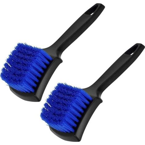 Ecleanfy - Brosse Lavage Pneus Voiture, Brosse Nettoyage Jantes Voiture avec des Poils Souples pour Nettoyer de Pneus de Roue Extérieure,Bleu
