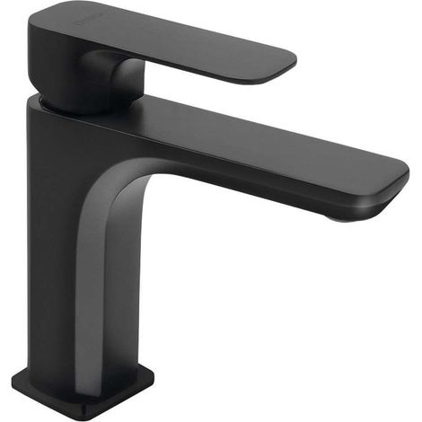 Sapho Spy - Miscelatore verticale da lavabo senza sistema di scarico, nero opaco PY02/15