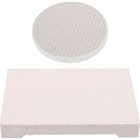 Brique de Soudage pour Bijoux en Gypse Blanc, Résistante à Haute Température Structure Alvéolée Ronde, Fin du Métal en 2 Pièces (1/5)