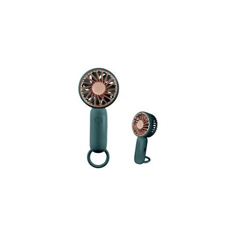 Mini-Handventilator, leichter Tischventilator mit Schnalle, leichter USB-Ventilator, geeignet für moderne Menschen, Menschen, Menschen - und andere Teile (Grün) (2er-Pack) (1/5)