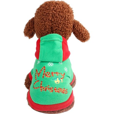 Vetement Chien - Pull En Polaire Pour Chien - Pour Hiver - Taille L - Rouge (1/5)