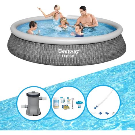 Bestway Bestway Fast Set Ronde - 396x84 cm - 4-pièces S22673 (1/5)