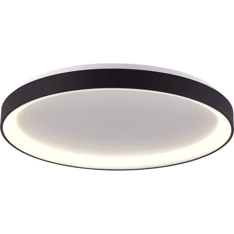 Italux Vico Plafonnier semi-encastré LED 78 cm, noir, 3000/4000 K
