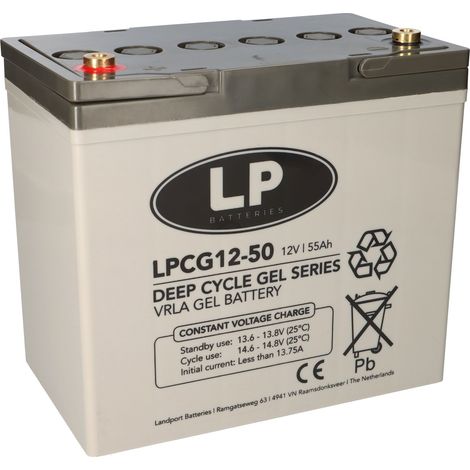 Landport LPCG12-50 VRLA GEL Akku 12V 50Ah wartungsfrei (1/5)