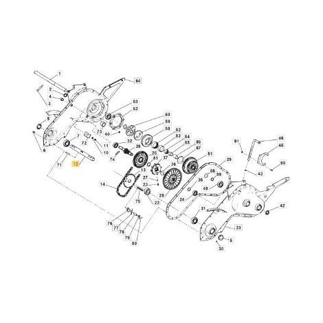 ORIGINAL STIGA CUTTER-STEUERWELLE – 118800123/0