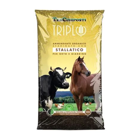 Tercomposti Triplo Terriccio Stallato Sfarinato - Confezione 45 Lt -