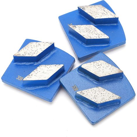 Set mit 3 Diamant-Schwalbenschwanzschleifscheiben für Beton, mit Diamantzähnen, blau, Größe 30 (1/5)