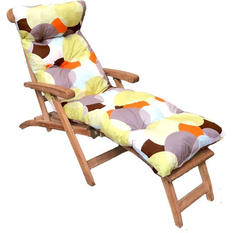 Coussin bain de soleil ronds multicolores – Remplissage mousse haute densité – Séchage rapide – Confort esthétique extérieur