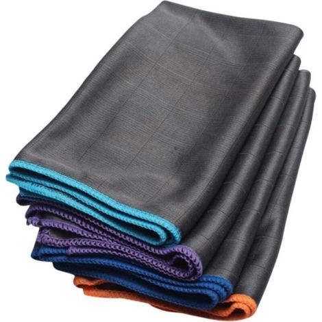 Maison culte maisonculte TopClean- Chiffon en Fibre de Carbone,4 Serviette 40 x 50cm EPONGE - PEAU DE CHAMOIS - MICROFIBRE - (1/4)