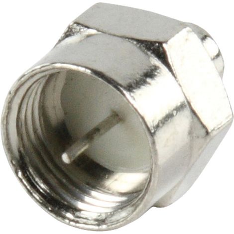 Conector f Valueline ne26431 metal niquelado macho