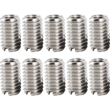 Insert de Réparation de Filetage - M4x0,7 Femelle / M6x1,0 Mâle - Acier Inoxydable 303 - 10 Pièces (1/5)