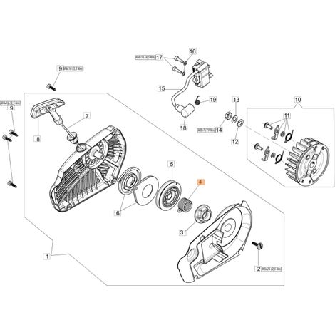 Muelle ORIGINAL OLEOMAC para motosierra GST 250 - GST 360 50290133AR