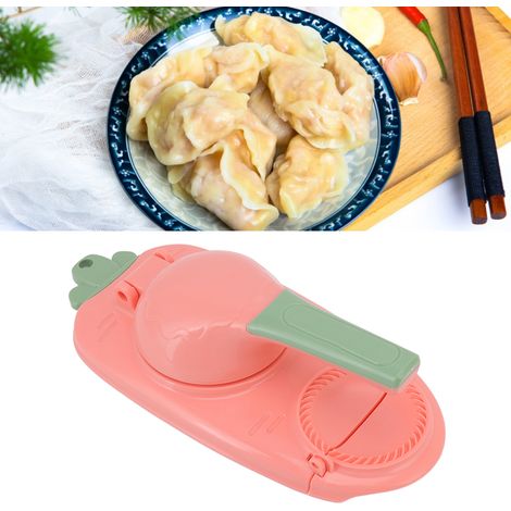 2-in-1 Ravioli-Maker, Küchengerät zur Ravioli-Herstellung, Teigmaschine und Form für hausgemachte Ravioli, Form für chinesische Ravioli und Empanadas, pinkes Küchenaccessoire (1/5)